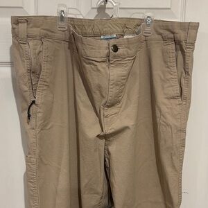 Men's Tan Chino Pants with Utility Pocket